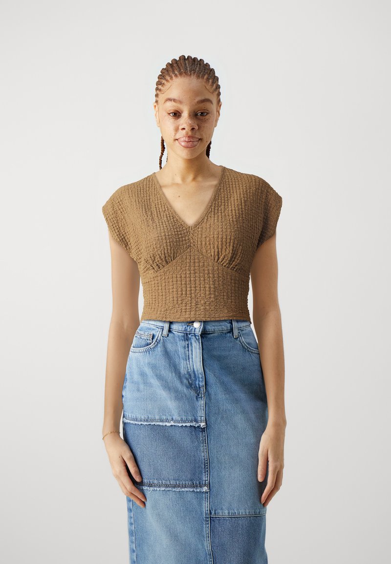 ONLY ONLASTRID - Βασικό μπλουζάκι - toasted coconut