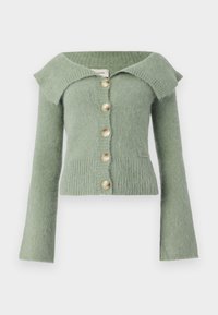 OFF SHOULDER CARDIGAN - Cardigan - green