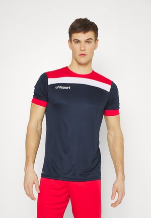 OFFENSE TRIKOT KURZARM - T-shirt imprimé - blau/rot/weiss