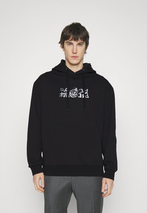 Antony Morato REGULAR FIT WITH INJECTION LOGO - Kapuzenpullover - black ...