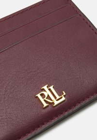 Lauren Ralph Lauren LEATHER CARD CASE - Maks - vintage burgundy