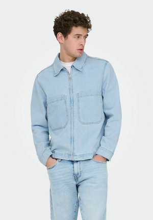 ONSCASSEL PIM BOX NOOS - Teksajakk - light blue denim