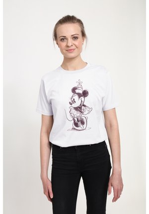 MICKEY CLASSIC SKETCHY MINNIE - T-shirt imprimé - white