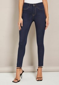 Friends Like These HIGH WAISTED - Vaqueros pitillo - rinse blue