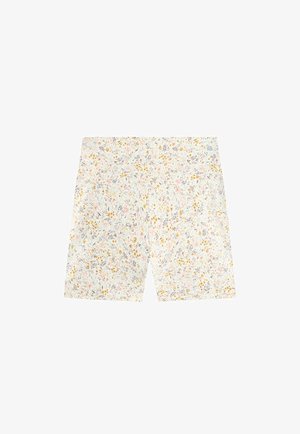 OYSHO, COMFORTLUX 10CM HIGH-RISE FLORAL HOT PANTS - Short - pale ecru