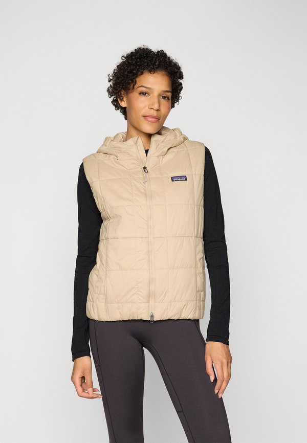 LIGHT GUST HOODED VEST - Waistcoat - oar tan