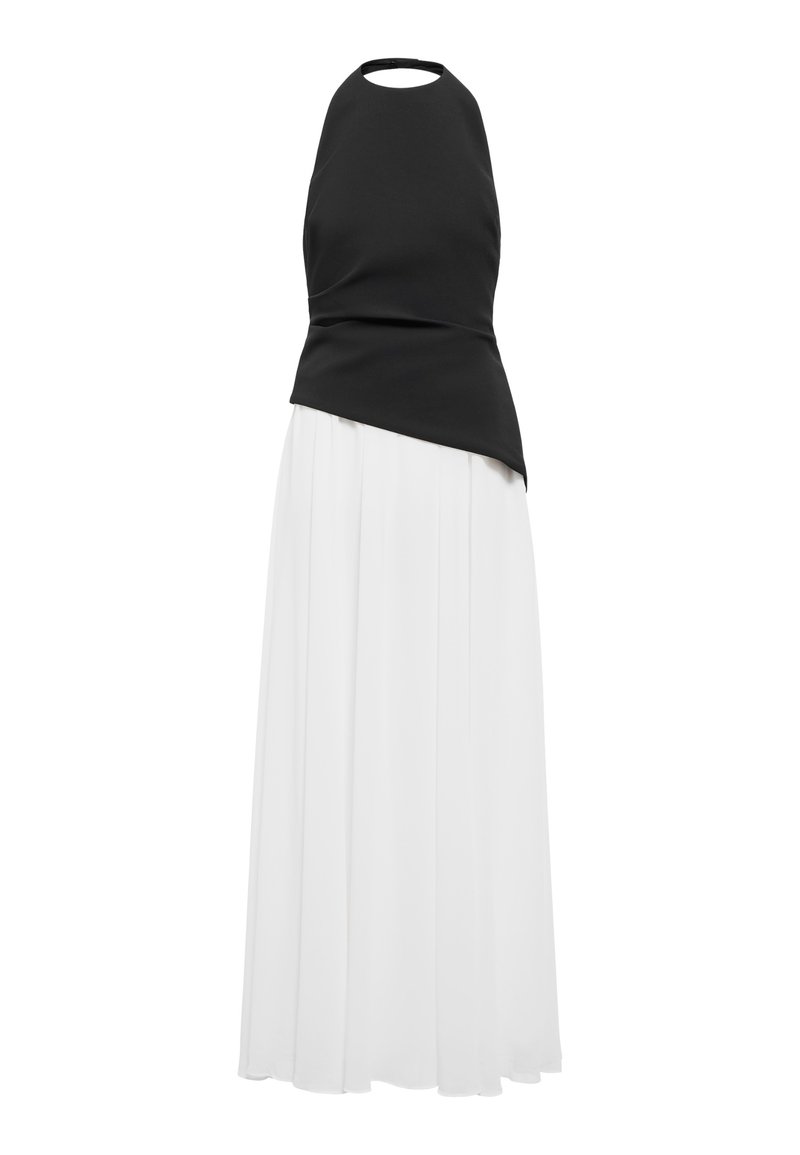 ruffled white dress White Smocked Ruffle Hem Sleeveless Short Dress
