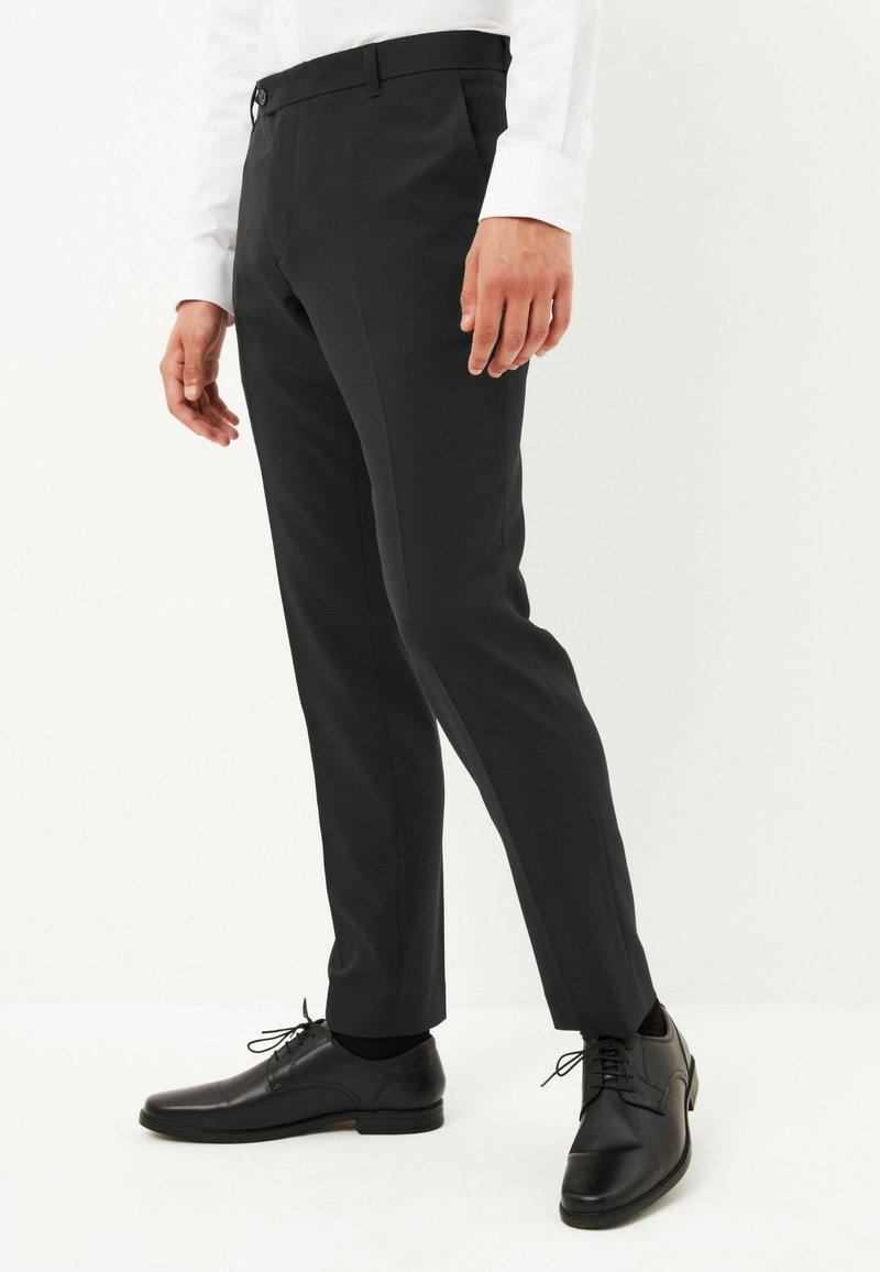 Next SKINNY FIT PLAIN FRONT - Bukser - black