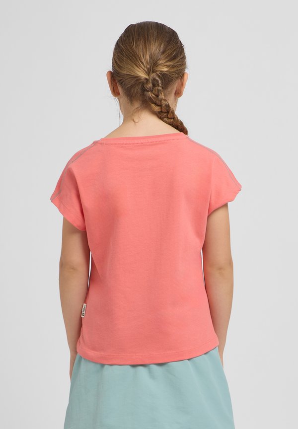 GRAPHIC GIRLS  - Print T-shirt - sunset coral2