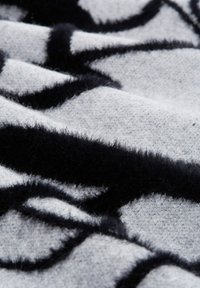 TOM TAILOR Jumper - grey geometric knit pattern