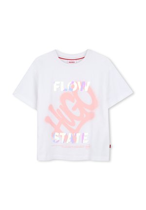 HUGO Kids, TEE-SHIRT MANCHES COURTES KID TEEN - T-shirt print - white