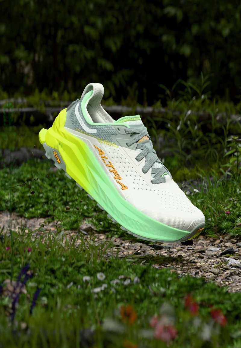 Altra OLYMPUS 6 - Trail running shoes - gray/orange/grey - Zalando.co.uk
