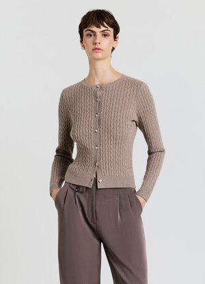 Calliope Strickjacke - beige chiaro melange