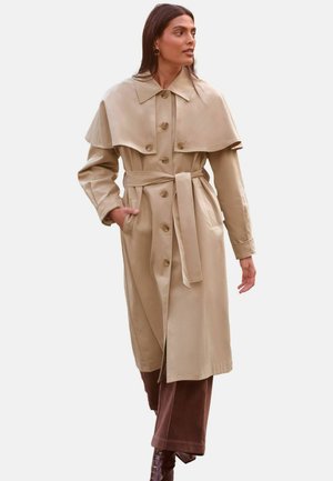 REGULAR FIT  LONGLINE CAPE  - Trenčkot - camel