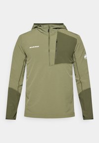 MADRIS LIGHT HALF ZIP HOODY MEN - Αντιανεμικό μπουφάν - marsh/dark marsh