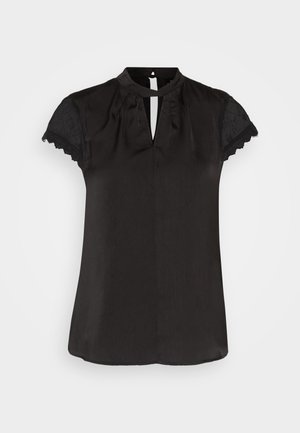 T-shirt med print - black