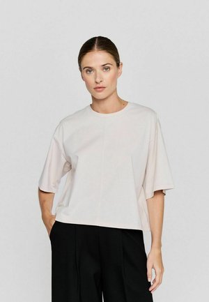 TIBI - OYSTER - T-shirt basic - beige