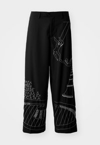 CIRCUS SKETCH BAGGY TROUSER - Stoffhose - black