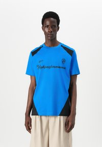 Replay SHORT SLEEVE GRAPHIC - T-shirts print - azzurro
