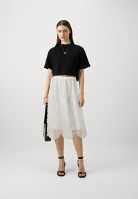 TWINSET WOVEN SKIRT - A-silueta svārki - white