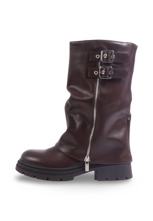 Bottines de cowboy / motard - wine