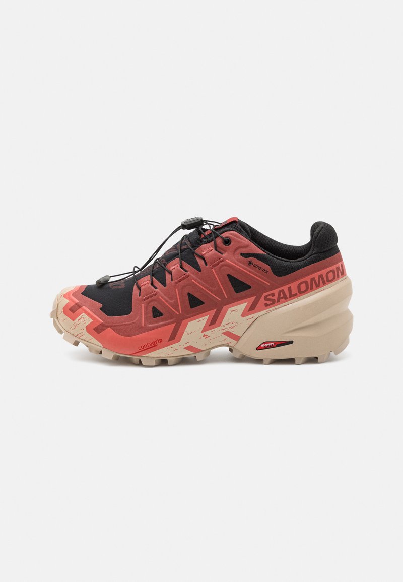 Salomon SPEEDCROSS 6 GTX - Chaussures de running - black/cow hide/faded rose