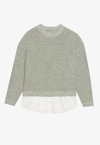 Strikkegenser - iceberg green