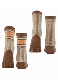 Esprit Scandi 2-Pack - Chaussettes - rosewood