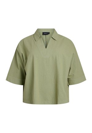 LOCKERE MIT KRAGEN UND 1/2 ÄRMELN - Blouse - oil green