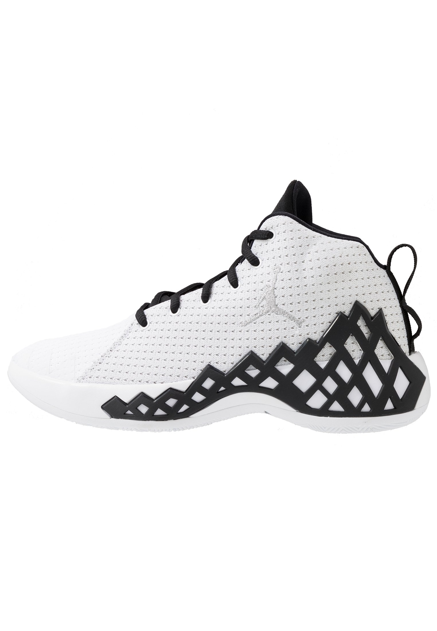 Jordan JUMPMAN DIAMOND MID Chaussures de basket white Jordan Jumpman Diamond Mid whitemetallic silver