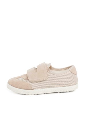 RAYAS Y CON TIRA ADHERENTE DOBLE - Baby shoes - arena