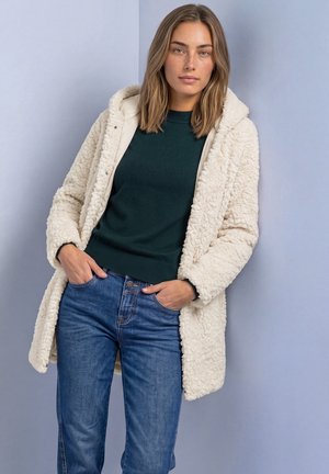 Street One, TEDDY COAT WITH LINED INLAY - Manteau d'hiver - smooth stone sand