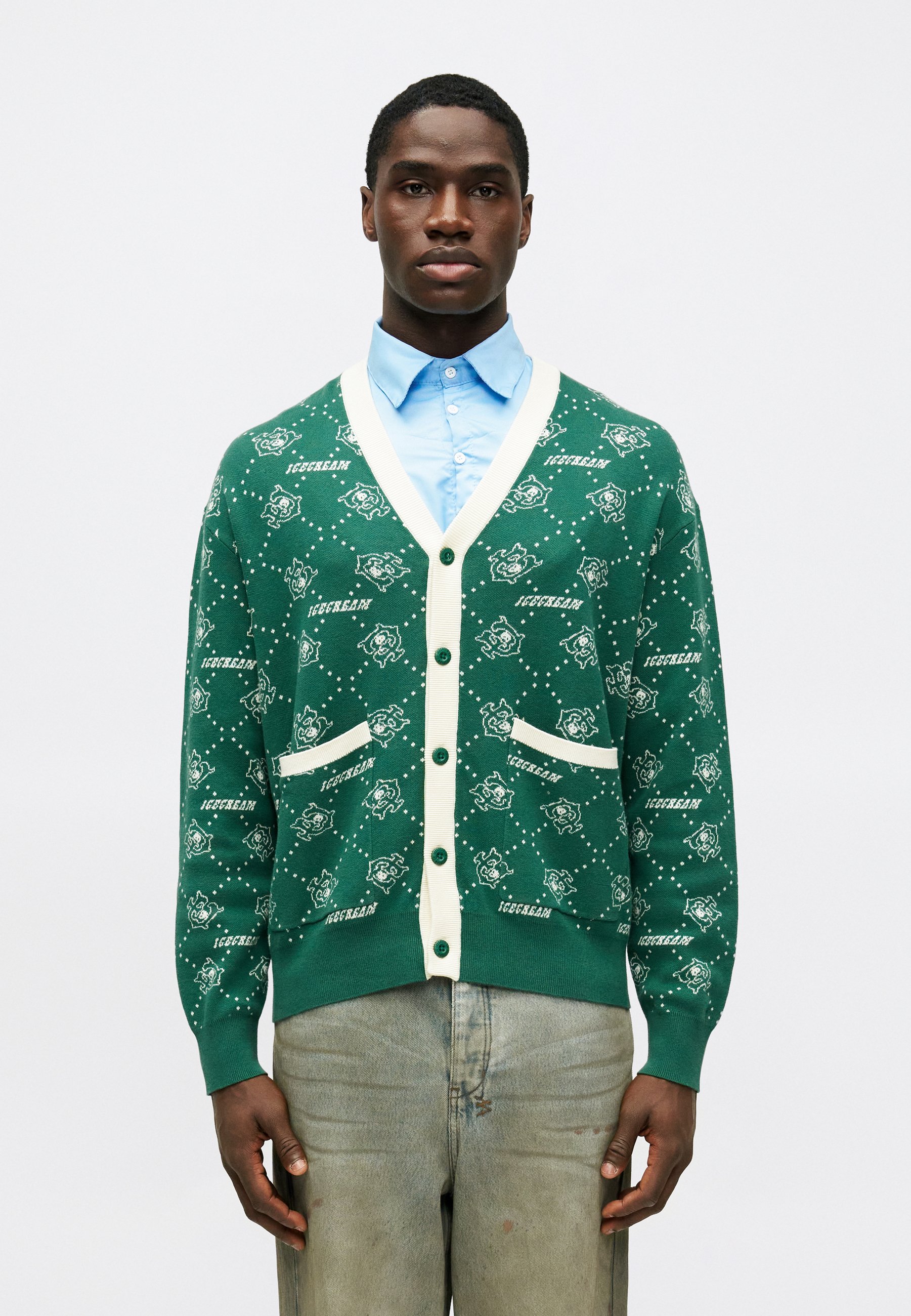 Icecream MONOGRAM CARDIGAN - Cardigan - green - Zalando.co.uk