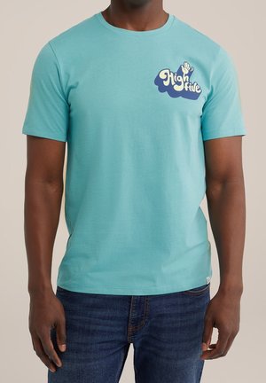 T-shirt con stampa - light blue