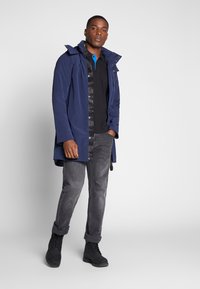 TOM TAILOR WITH CONTRAST - Polo - black