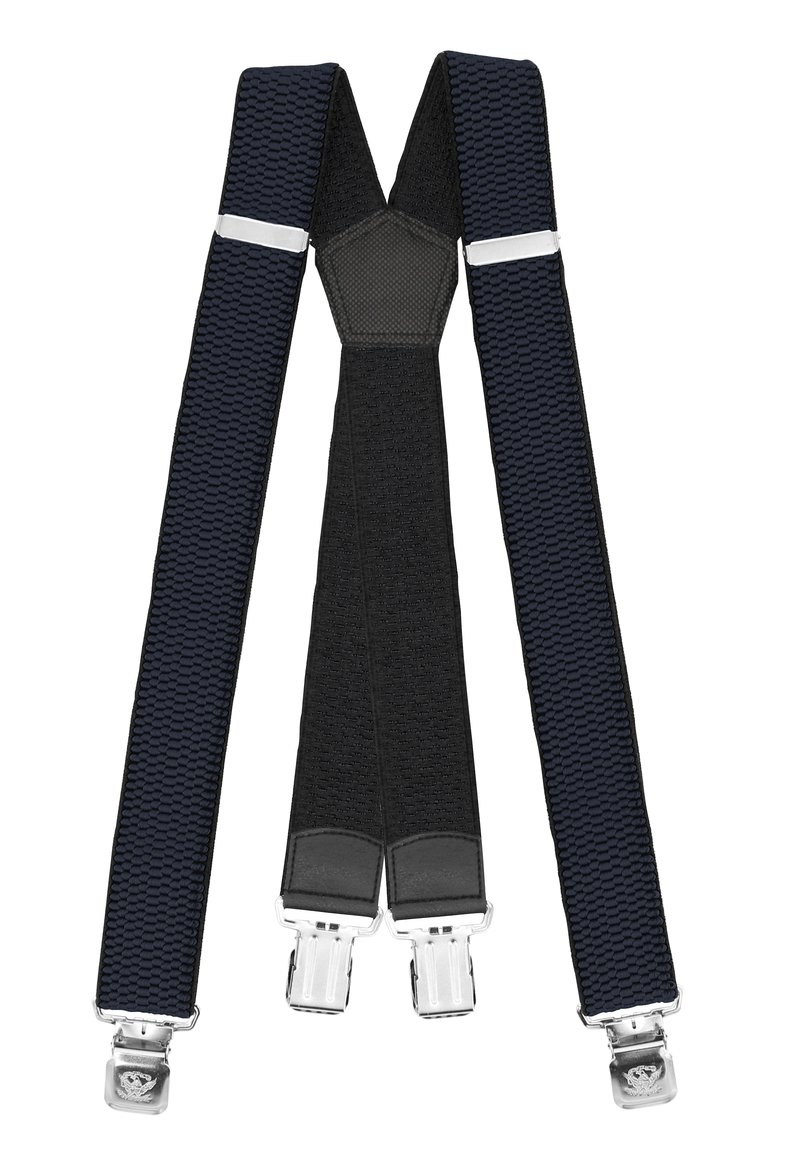 Fabio Farini HOSENTRÄGER 4CM X-FORM - Gürtel business - dunkelblau