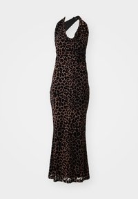 DRESS - Robe longue - black/brown