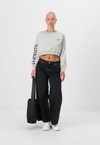 Vero Moda Petite VMREMY MR WIDE  - Wide Leg - black denim