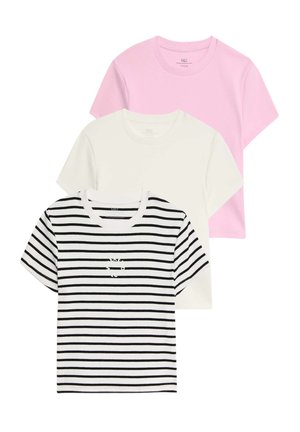 Marks & Spencer 3PK RICH - Camiseta estampada - black mix