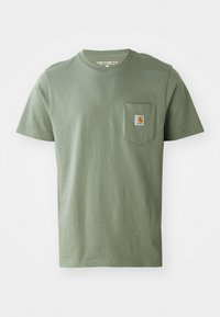 POCKET - Basic póló - dollar green