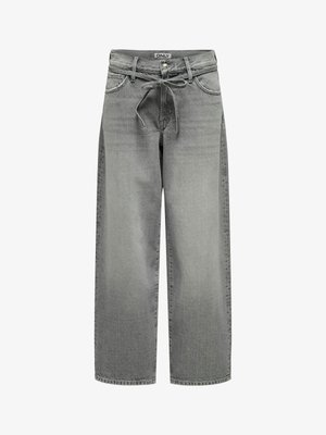 ONLY, Straight fit ONLGIANNA Mid waist Balloon - Wide leg - medium grey denim