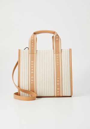 Ted Baker HARLLEE STRIPED SMALL CROSSBODY BAG - Handtas - camel