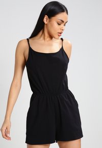 Urban Classics - LADIES SHORT SPAGHETTI - Jumpsuit - black Miniatuurafbeelding 1