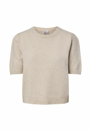 Pieces, KNIT PCALYX T-SHIRT - T-shirt basique - silver-coloured