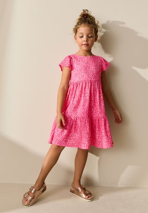 Next Freizeitkleid - pink ditsy