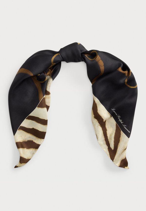 BELTING-PRINT SILK SQUARE SCARF - Foulard2