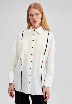 Button-down blouse - cream