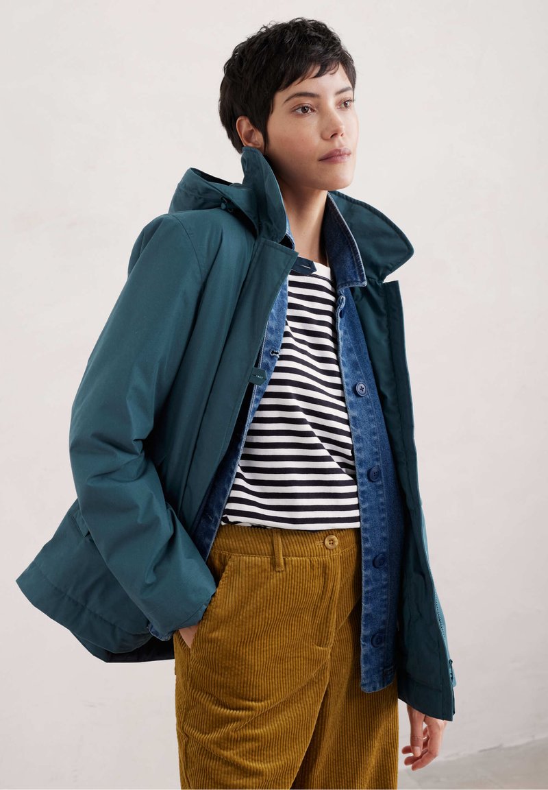 Seasalt Cornwall FORECASTLE - Vodotěsná bunda - navy sea storm