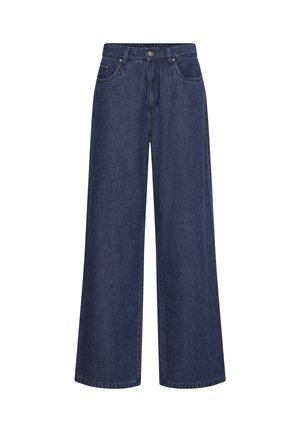 Fransa, FRSUNNA HANNA JE - Wide leg - dark blue denim