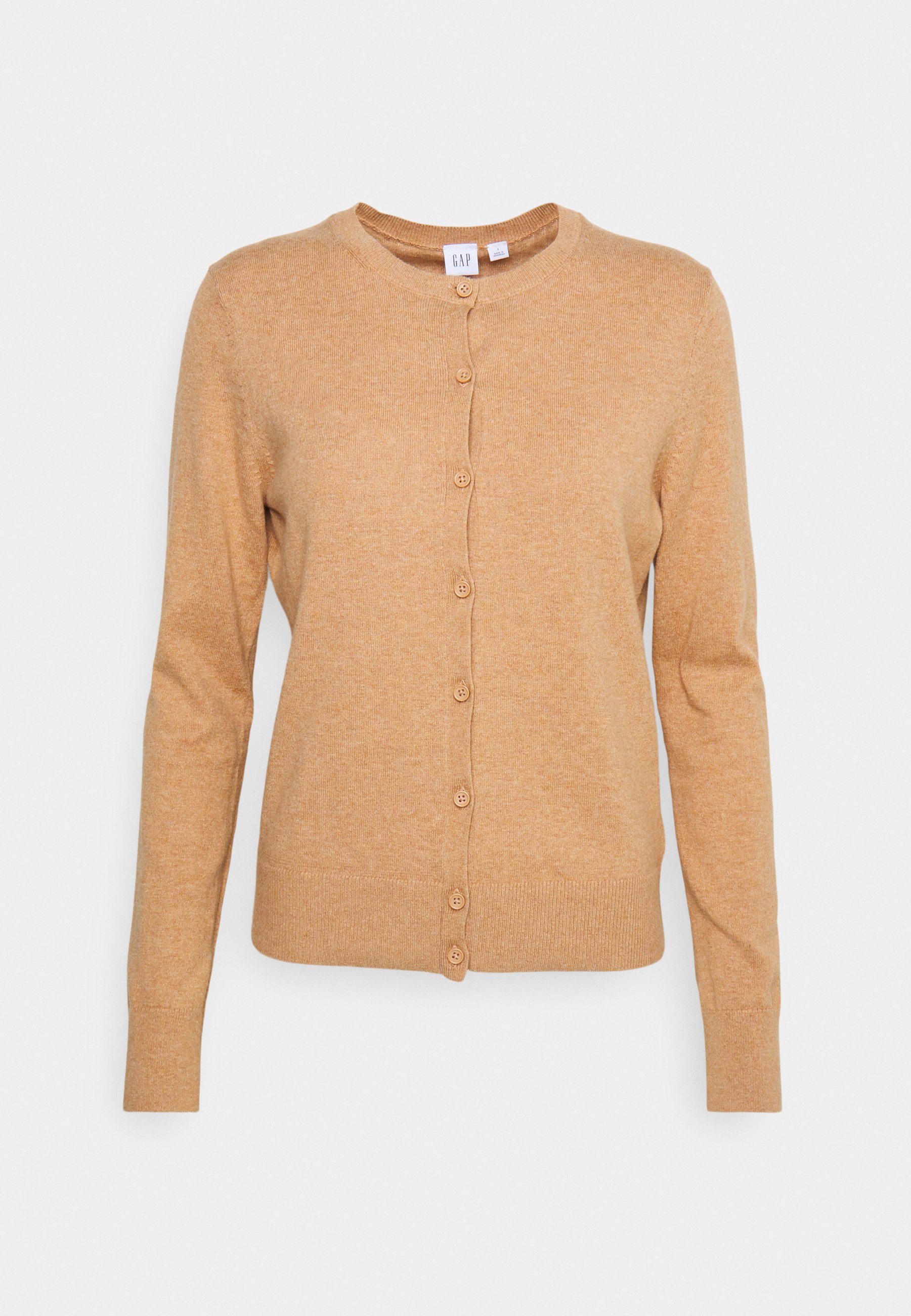gap camel cardigan